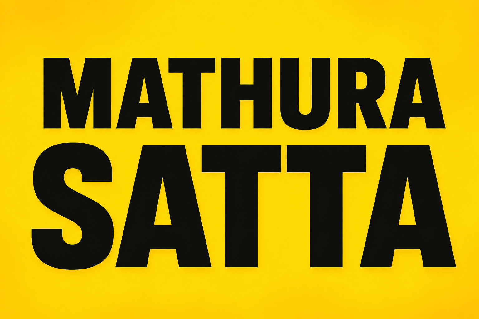 Mathura Satta Result Today: Live Updates, Records And Mathura Satta Chart
